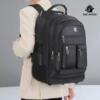 Bagage cabine sac à dos 50x34x22 cm avec roulettes intégrées