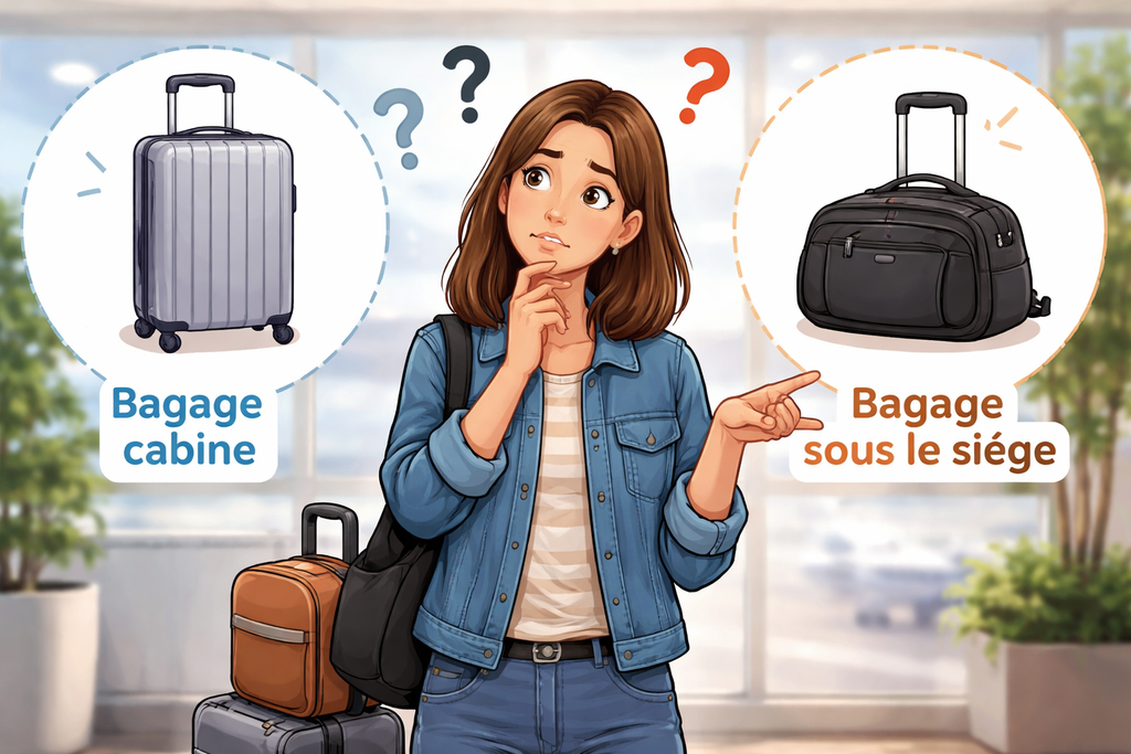 Sac sous le siège ou sac cabine : comment choisir le bon sac avion ?
