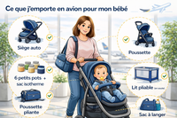 Voyager en avion avec un bébé : que peut‑on embarquer en cabine et en soute ?