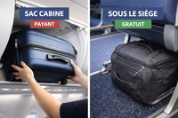 Sac cabine ou sac avion : quel bagage choisir pour éviter les frais à l’aéroport en 2026 ? On vous explique tous.