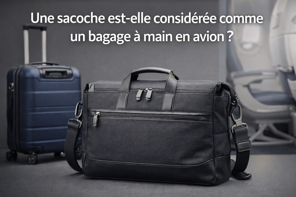 Une saccoche est-elle considérée comme un bagage à main en avion ?