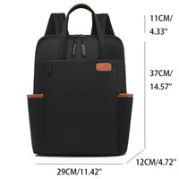 Vue de profil du sac à dos compact mettant en avant la fine profondeur de 12 cm