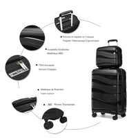 Valise cabine EasyJet 55x40x20 cm, robuste et poids plume