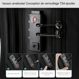 Sac à compression sous vide compatible Air France 31×50×18 cm : nylon résistant, dos respirant, rangements multiples pour ordinateur et voyage.