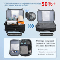 Sac à compression compatible Air France grande capacité