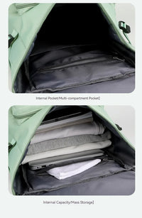 Sac de sport et de natation avec large ouverture supérieure zippée