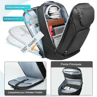 intérieur du sac avec rangement multi-couches