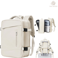 Sac à dos de voyage bleu, taille cabine Ryanair 40x20x25