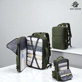 Sac à dos cabine avion 40x20x25 cm format Ryanair avec poches avant