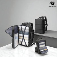 Sac cabine avion 40x20x25 cm Ryanair compact, idéal pour courts séjours