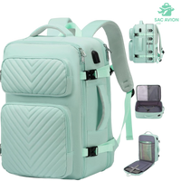 Sac cabine 36-55L Ryanair avec bretelles rembourrées et poignée souple