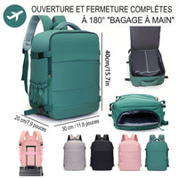 Sac à dos cabine avion voyage 40x30x20