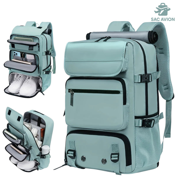 Sac à dos cabine avion étanche 46x30x16 pour voyage pratique