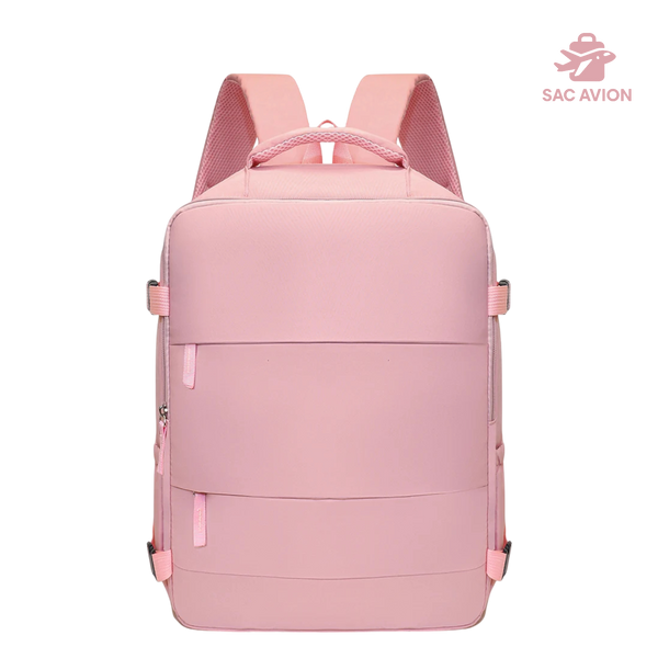 sac à dos cabine avion 40x30x20 rose