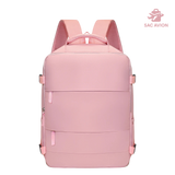 sac à dos cabine avion 40x30x20 rose