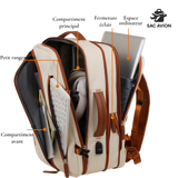 Sac cabine avion avec deux trousses offertes, idéal pour vols courts