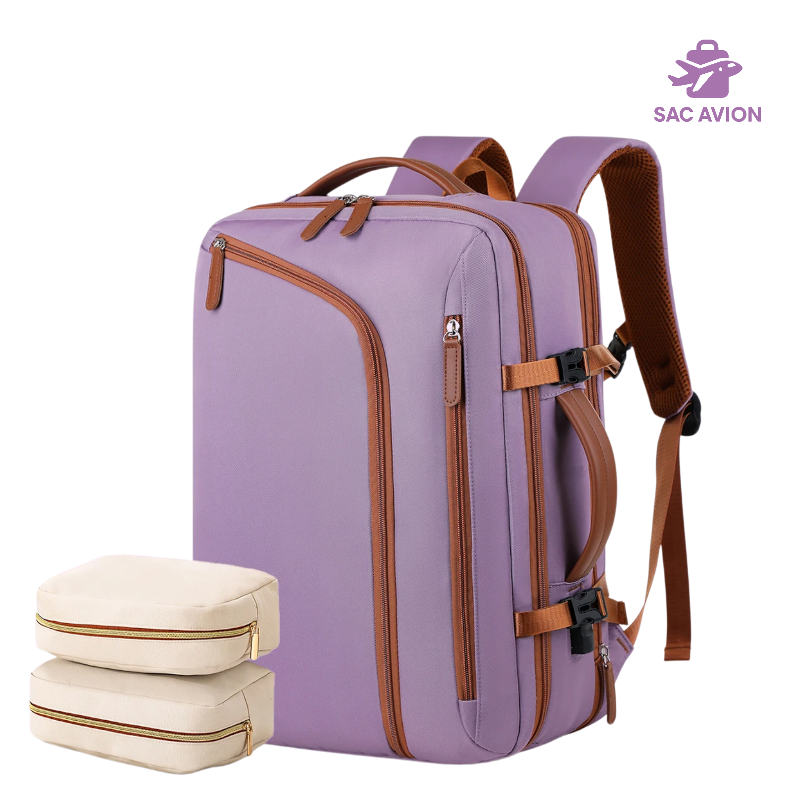 Couverture de voyage 2 en 1 de qualité supérieure pour avion - Avec sac