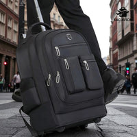 Sac à dos cabine avion 50x34x22 cm à roulettes, pratique pour voyager