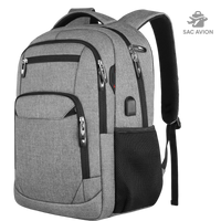 Petit sac à dos cabine 46x33x20 cm, approuvé pour Air France et Transavia