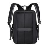 Sac à dos business noir élégant, parfait pour ordinateur portable et affaires de voyage.