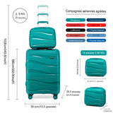Valise cabine 55x40x20 cm, approuvée EasyJet et ultra légère