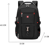 Sac à dos voyage avion 48.5x33x21 cm avec bretelles confortables et poches latérales