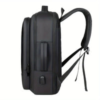 Sac cabine polyester 20-35L noir avec rain cover, parfait pour courts séjours et déplacements pros