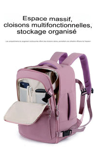 sac à dos cabine avec compartiment