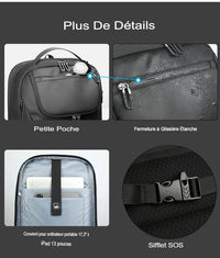 gros plan sur la matière Oxford waterproof du sac à dos cabine avion