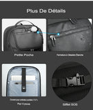 gros plan sur la matière Oxford waterproof du sac à dos cabine avion